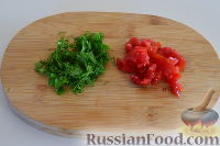 Фото приготовления рецепта: Омлет с кабачками, помидорами и сыром (в духовке) - шаг №10