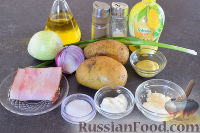 Фото приготовления рецепта: Картофельный салат с луком и беконом - шаг №1