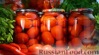 Фото к рецепту: Сладкие маринованные помидоры на зиму