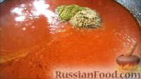 Фото приготовления рецепта: Сладкий томатный соус на зиму - шаг №7