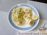 Фото приготовления рецепта: Жемловка с яблоками и бананом - шаг №2