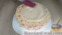 Фото приготовления рецепта: Творожный торт на сковороде - шаг №15