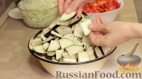 Фото приготовления рецепта: Салат из баклажанов по-татарски - шаг №5