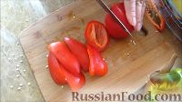 Фото приготовления рецепта: Консервированный перец в сладко-масляной заливке (быстрый рецепт) - шаг №3