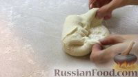 Фото приготовления рецепта: Слоёные пышки (лепёшки) на кефире - шаг №9
