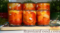 Фото к рецепту: Маринованный болгарский перец с чесноком (на зиму)