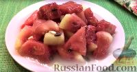 Фото к рецепту: Солёный арбуз с имбирём
