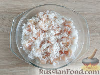 Фото приготовления рецепта: Куриное филе, запеченное с рисом - шаг №5