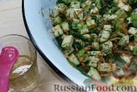 Фото приготовления рецепта: Салат из кабачков и моркови, на зиму - шаг №5
