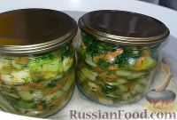 Фото приготовления рецепта: Салат из кабачков и моркови, на зиму - шаг №8