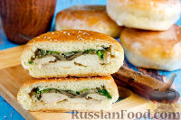 Фото к рецепту: Бутерброды "Походные" с курицей и грибами