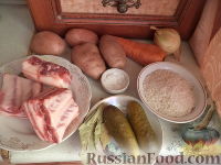 Фото приготовления рецепта: Рассольник со свиными ребрышками - шаг №1