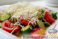Фото к рецепту: Шопский салат с брынзой