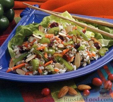 Рецепт Рисовый салат с булгуром и овощами