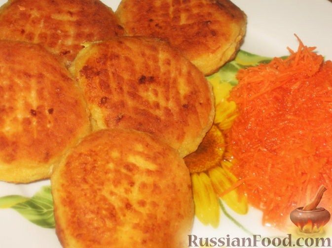 Морковные сырники, пошаговый рецепт на ккал, фото, ингредиенты - Катерина_Н