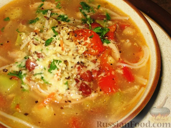 Ингредиенты для «Суп овощной с нутом и кабачком»: