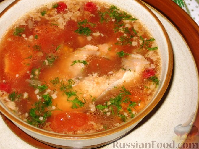 Рецепт Рыбный суп с клюквой