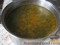 Фото приготовления рецепта: Картофельный суп с сушеными грибами - шаг №9