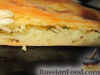 Фото к рецепту: Пирог с картошкой и сыром (картофджын)