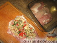 Фото приготовления рецепта: Крученики из свинины - шаг №5