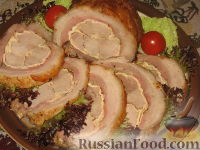 Фото к рецепту: Мясной рулет Украинский
