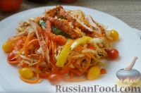 Фото приготовления рецепта: Салат "Азиатский" с курицей и овощами - шаг №9