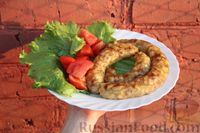 Фото приготовления рецепта: Салат из жареных кабачков с орехами и зеленью - шаг №10