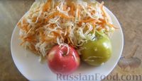 Фото приготовления рецепта: Квашеная капуста "От тестя" (мочёные яблоки в капусте) - шаг №8