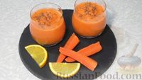 Фото приготовления рецепта: Морковный смузи с яблоком и апельсином - шаг №8