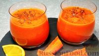 Фото к рецепту: Морковный смузи с яблоком и апельсином