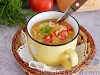 Фото к рецепту: Чечевичный суп с овощами
