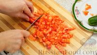Фото приготовления рецепта: Сырно-овощная шаурма с аджикой и соусом терияки - шаг №2
