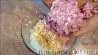 Фото приготовления рецепта: Мини-пироги из бездрожжевого теста, с мясом и картошкой - шаг №8