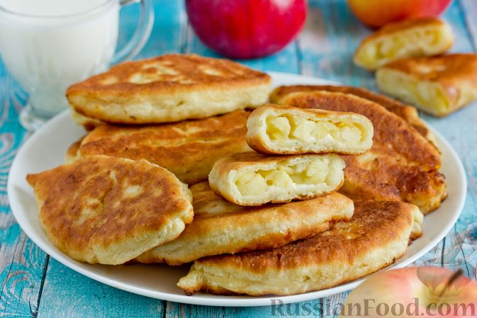 Творожные пирожки с яблоками рецепт с фото