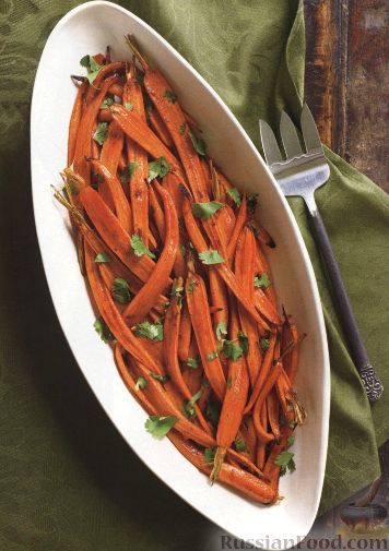 Рецепт Морковь, печенная в духовке