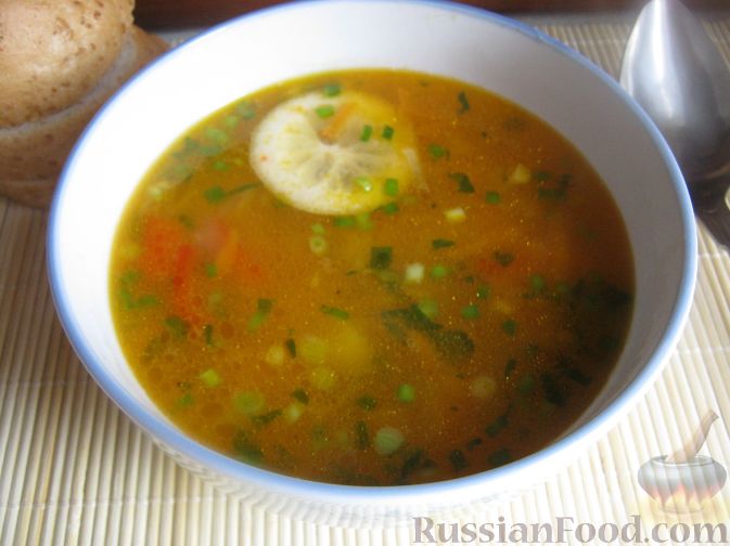 Рецепт Суп из чечевицы с томатом
