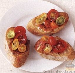 Рецепт Элементарные бутерброды с помидорами
