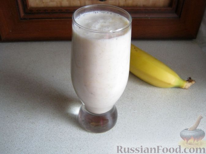 Молочный коктейль с бананом рецепт – Американская кухня: Напитки. «Еда»
