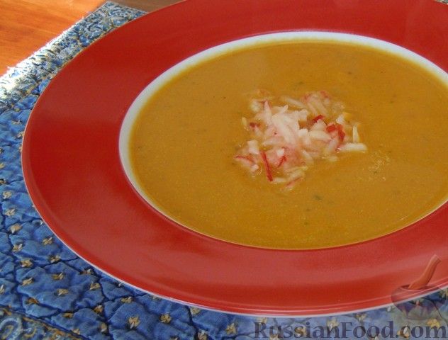 Рецепт Тыквенный суп-пюре с имбирем