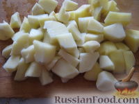 Фото приготовления рецепта: Борщ вегетарианский с грибами - шаг №5