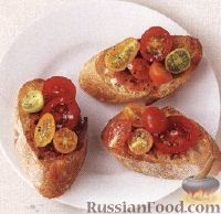Фото к рецепту: Элементарные бутерброды с помидорами