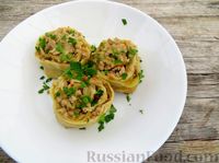 Фото к рецепту: Ленивые вареники с мясным фаршем и квашеной капустой