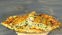 Фото приготовления рецепта: Кабачковые "чебуреки" с мясом, зеленью и сыром - шаг №19