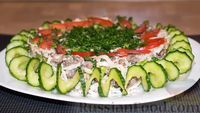 Фото приготовления рецепта: Необычный праздничный салат с мясом - шаг №10