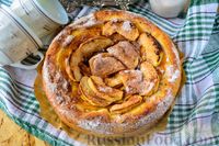Фото к рецепту: Открытый пирог с яблоками и тыквой