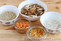 Фото приготовления рецепта: Похлёбка с грибами, овощами, бобовыми и перловкой - шаг №2