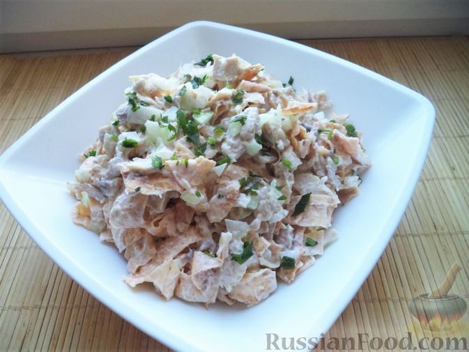 Салат из копченого окорочка - пошаговый рецепт с фото на slep-kostroma.ru