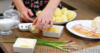 Фото приготовления рецепта: Картофельное пюре с беконом и сыром, в духовке - шаг №1