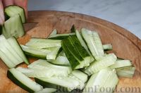 Фото приготовления рецепта: Салат из фунчозы с овощами - шаг №6