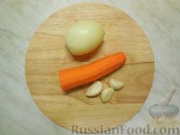 Фото приготовления рецепта: Гороховый суп с копчёными ребрышками (из двух видов гороха) - шаг №6